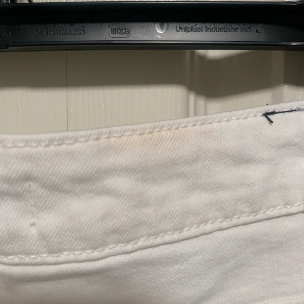 Talula White Denim Raw Hem Shorts
